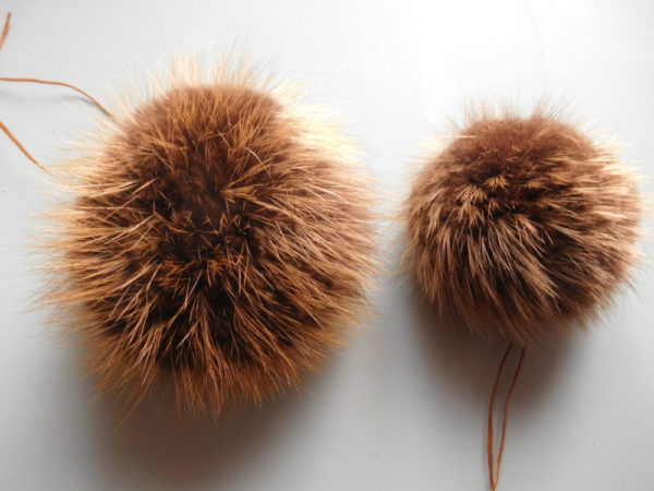 Beaver fur pom pom by ashley selden